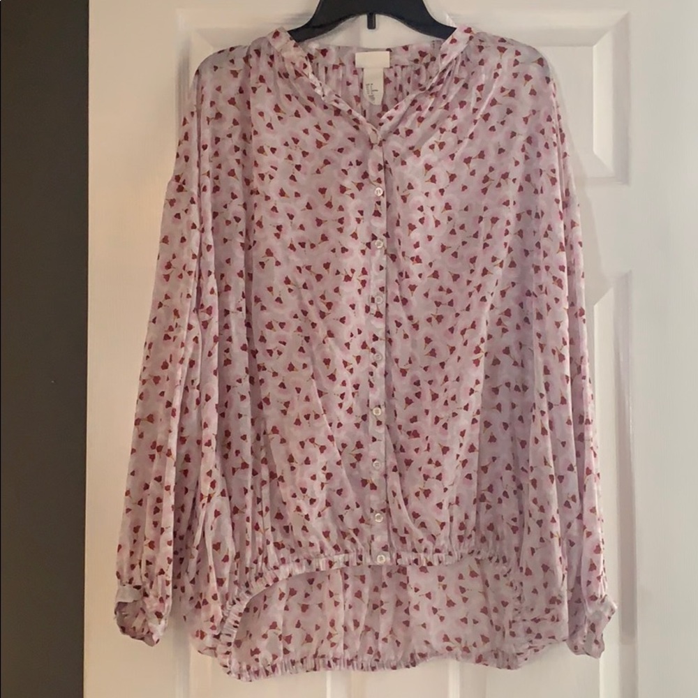H&M printed blouse